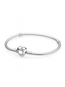 Bracelet Moments en argent 925/1000e, Fermoir Coeur - 18 cm