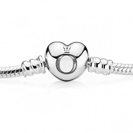 Bracelet Moments en argent 925/1000e, Fermoir Coeur - 18 cm