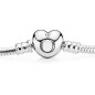 Bracelet Moments en argent 925/1000e, Fermoir Coeur - 18 cm