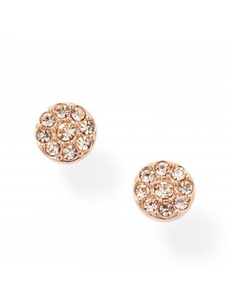 Boucles d'oreilles Fossil Acier doré  Rose Collection Sadie JF00830791