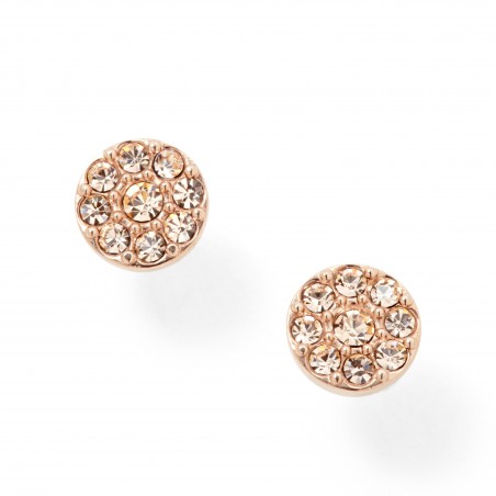 Boucles d'oreilles Fossil Acier doré  Rose Collection Sadie JF00830791