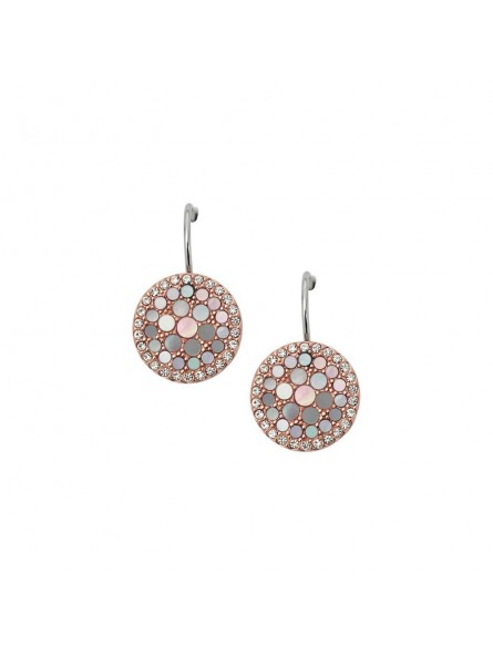 Boucles d'oreilles Fossil Acier doré  Rose Collection Jewelry JF01737791