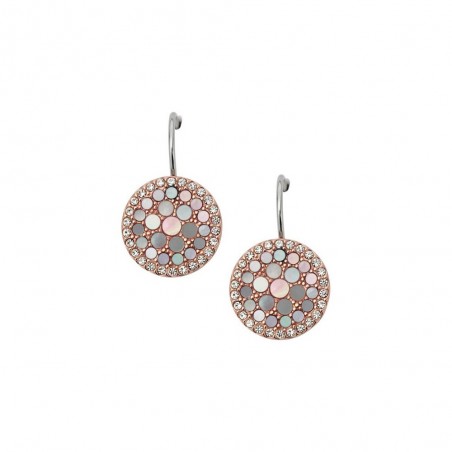 Boucles d'oreilles Fossil Acier doré  Rose Collection Jewelry JF01737791