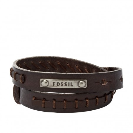 Bracelet Fossil Cuir marron Collection Jewelry JF87354040