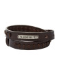 Bracelet Fossil Cuir marron Collection Jewelry JF87354040
