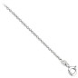 Chaîne argent 925 rhodié longueur 42 cm