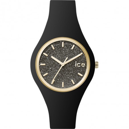 Ice Watch - Montre Femme, Ice Glitter, Black, Small, 3H - Ref 001349