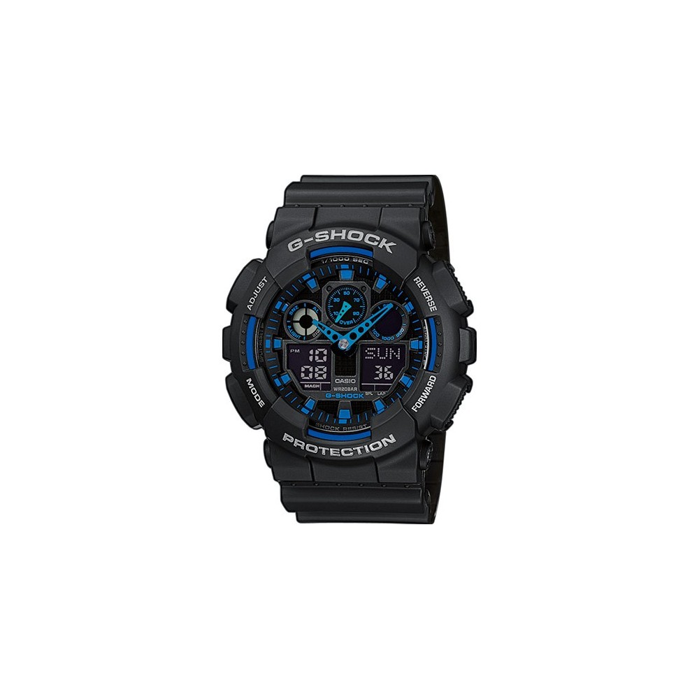 Montre Homme CASIO G-Shock Blue Trend Nacre - GA-100-1A2ER