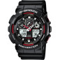 Montre Homme CASIO G- Shock Rouge Résine noire - GA-100-1A4ER Montre Homme CASIO G- Shock Rouge Résine noire - GA-100-1A4ER
