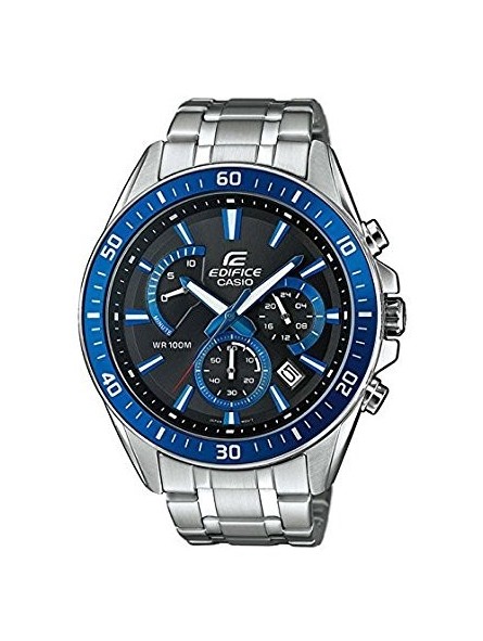 Montre Homme CASIO Edifice Lunette Bleue - EFR-552D-1A2VUEF