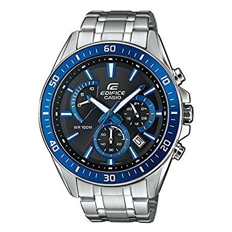 Montre Homme CASIO Edifice Lunette Bleue - EFR-552D-1A2VUEF