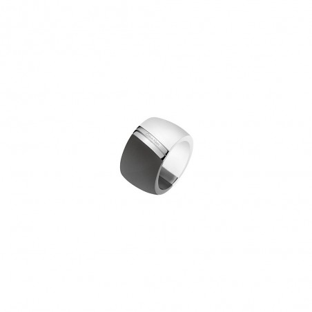 Bague Calvin Klein en acier inoxydable et pvd noir pour Femme KJ2RWR390107