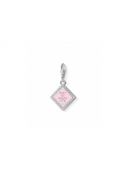 Charm Pendentif  baby on board  en argent, Oxyde de zirconium et émail Rose Thomas Sabo 1117-041-9