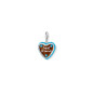 Charm Pendentif coeur pain d'épice best friend en argent 925/1000 et émail 1099-007-2 Charm Pendentif coeur pain d'épice best friend en argent 925/1000 et émail 1099-007-2