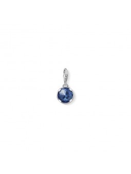 Charm Pendentif  cristal bleu  en argent 925/1000 et Oxyde de zirconium bleu 1223-037-32