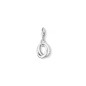 Charm Pendentif anneaux friends en argent 925/1000 et Oxyde de zirconium 1252-051-14 Charm Pendentif anneaux friends en argent 925/1000 et Oxyde de zirconium 1252-051-14