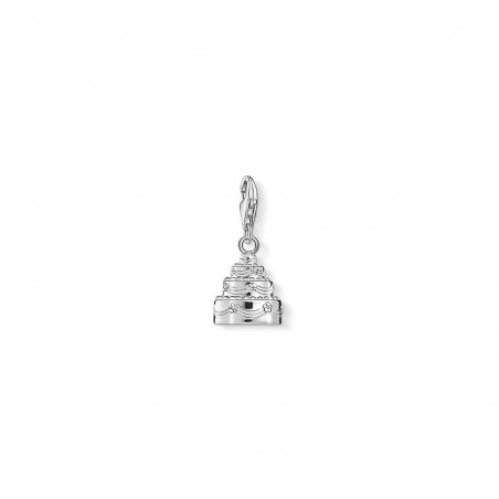 Charm Pendentif  gâteau anniversaire  en argent 925/1000  1240-001-12