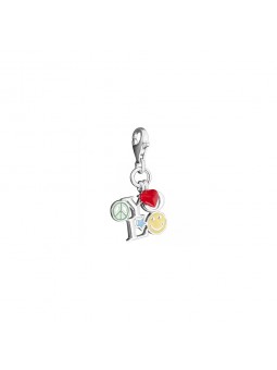 Charm Pendentif  YOLO  en argent 925/1000 et émail 1238-007-7