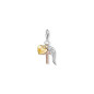 Charm pendentif Thomas Sabo "Foi et amour" en argent 925/1000 et plaqué or 18 carats 1023-425-14 Charm pendentif Thomas Sabo "Foi et amour" en argent 925/1000 et plaqué or 18 carats 1023-425-14