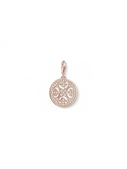 Charm Pendentif Thomas Sabo  ornement  en argent 925/1000 et plaqué or Rose 18 carats -0994-416-14
