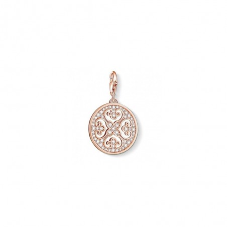 Charm Pendentif Thomas Sabo  ornement  en argent 925/1000 et plaqué or Rose 18 carats -0994-416-14