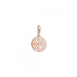 charm pendentif thomas sabo ornement en plaqué or rose