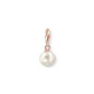 Charm pendentif Thomas Sabo "Perle" en argent 925/1000 et plaqué or rose 18 carats-1025-533-14 Charm pendentif Thomas Sabo "Perle" en argent 925/1000 et plaqué or rose 18 carats-1025-533-14