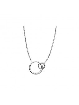 Collier maille Skagen en acier inoxydable et cristaux-SKJ1053040