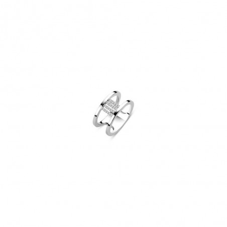 Bague pour Femme en argent et Oxydes blancs Naiomy B7A04