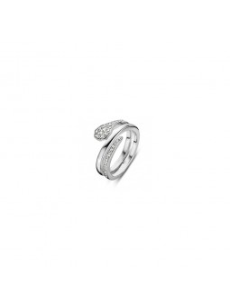 Bague pour Femme en argent et Oxydes blancs Naiomy N7J01