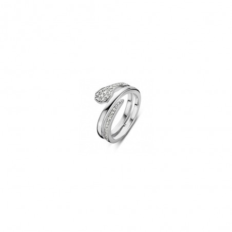Bague pour Femme en argent et Oxydes blancs Naiomy N7J01