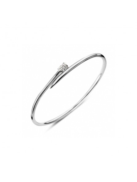 Bracelet Jonc pour Femme en argent et Oxydes blancs Naiomy N7I04 Bracelet Jonc pour Femme en argent et Oxydes blancs Naiomy N7I04
