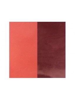 CUIR 14MM PRUNE VERNIS/CORAIL