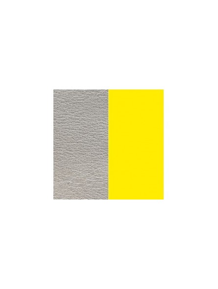 CUIR 25MM AZURE/JAUNE FLUO
