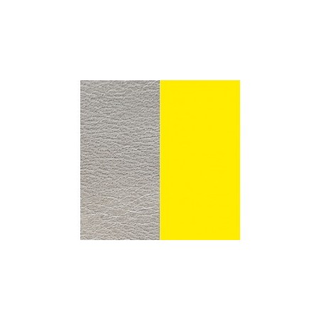 CUIR 25MM AZURE/JAUNE FLUO