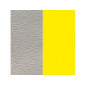 CUIR 25MM AZURE/JAUNE FLUO