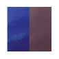 CUIR 40MM PRUNE/VERNIS BLEU