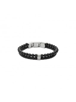 Bracelet Homme Fossil JF02763040 - Collection Defender Summit Mens Vintage Montre style Tendance avec semi-pré cieux et acier