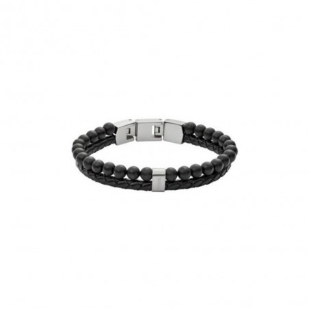 Bracelet Homme Fossil JF02763040 - Collection Defender Summit Mens Vintage Montre style Tendance avec semi-pré cieux et acier