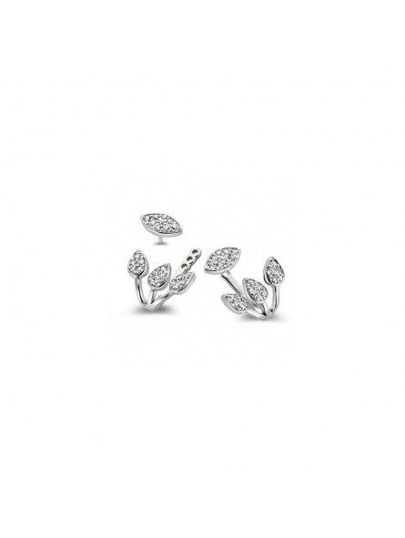 Boucles d'oreilles Naiomy Silver pour femme en argent et oxyde de zirconium -Alissa-N7E15