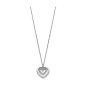 Collier Femme Lotus Style Bliss en acier et cristaux LS1867-1-1