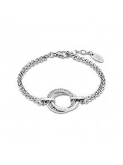 Bracelet Femme Lotus Style en acier et cristaux LS1780-2-1