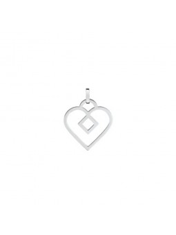 Pendentif coeur Lore pour Femme en or blanc L1A19G