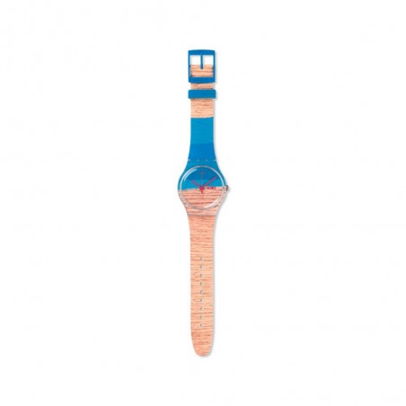 Montre Swatch blue pine mixte SUOK706