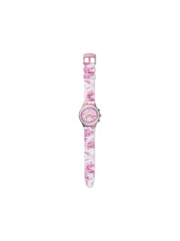Montre Swatch rose jungle pour femme YCP1001