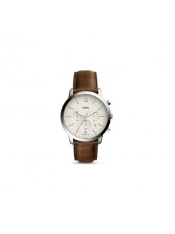 Montre Homme Fossil FS5380 - Collection  NEUTRA CHRONO style Mode avec cuir et acier - Mouvement Quartz - Chronographe