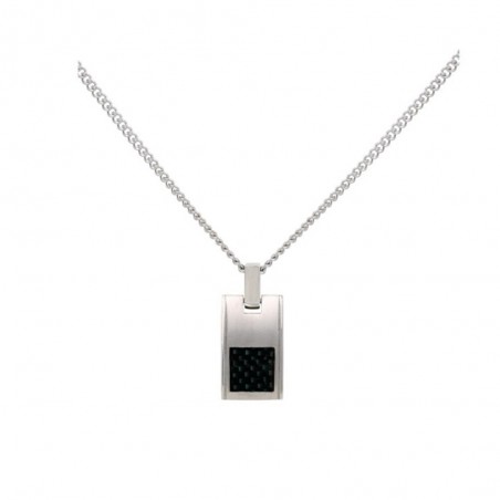collier phebus en acier et carbone