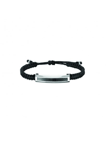 Bracelet Phebus créations pour Homme en acier et cordon tressé-35-0752-N Bracelet Phebus créations pour Homme en acier et cordon tressé-35-0752-N