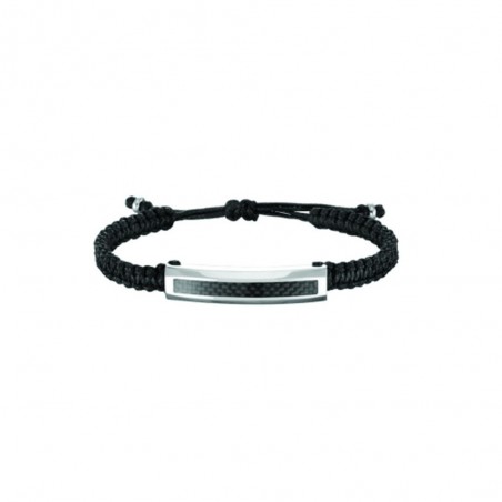 Bracelet Phebus créations pour Homme en acier et cordon tressé-35-0752-N