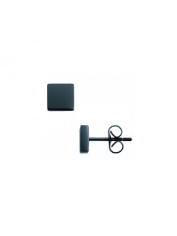 Boucles d'oreilles Phebus créations pour homme en acier noir- 87-0007-N sur PLANETE BIJOUTERIE